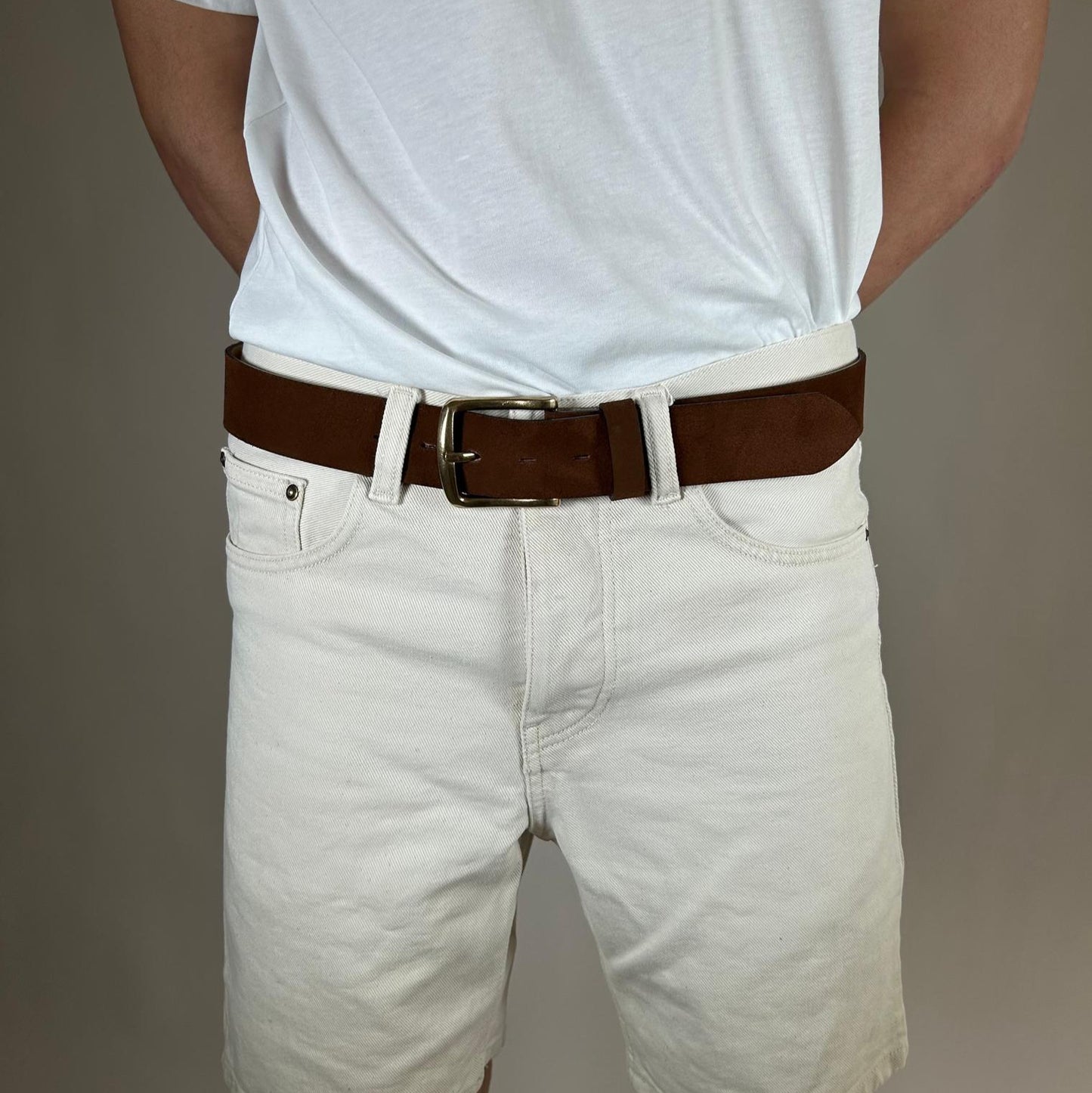 SUEDE BROWN AVEC BOUCLE