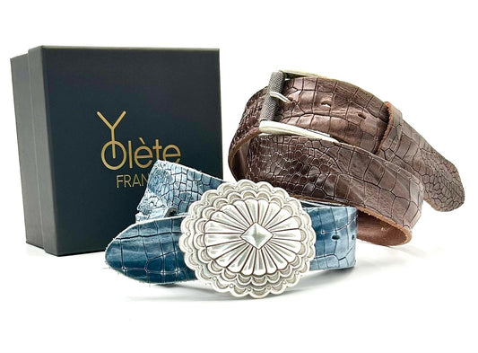 LOOK CEINTURES EN DUO CROCO