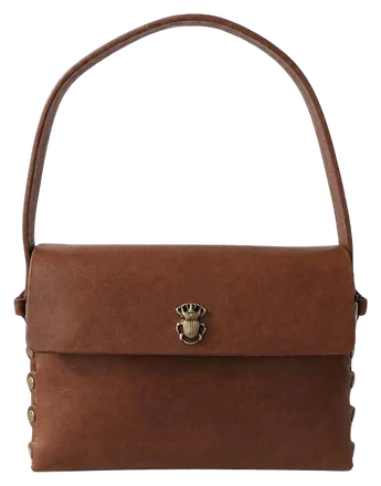 Sac Angèle Yolète en cuir Vintage